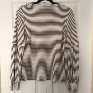 Long sleeve striped blouse